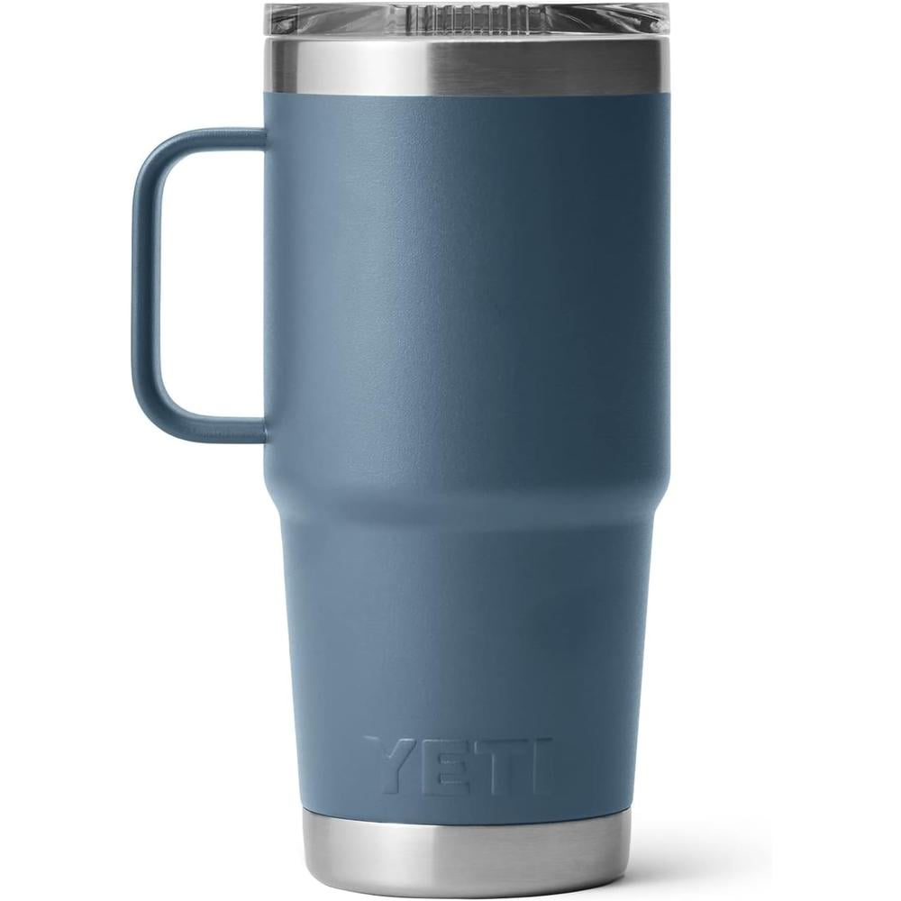 YETI RAMBLER VASO DE 20 OZ DE ACERO INOXIDABLE Y TAPA STRONGHOLD | AZUL ACERO - 3