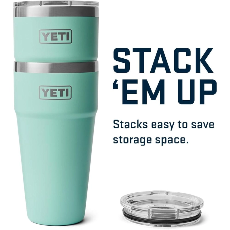 YETI RAMBLER VASO DE 30 OZ DE ACERO INOXIDABLE CON TAPA MAGSLIDER | TURQUESA - 6