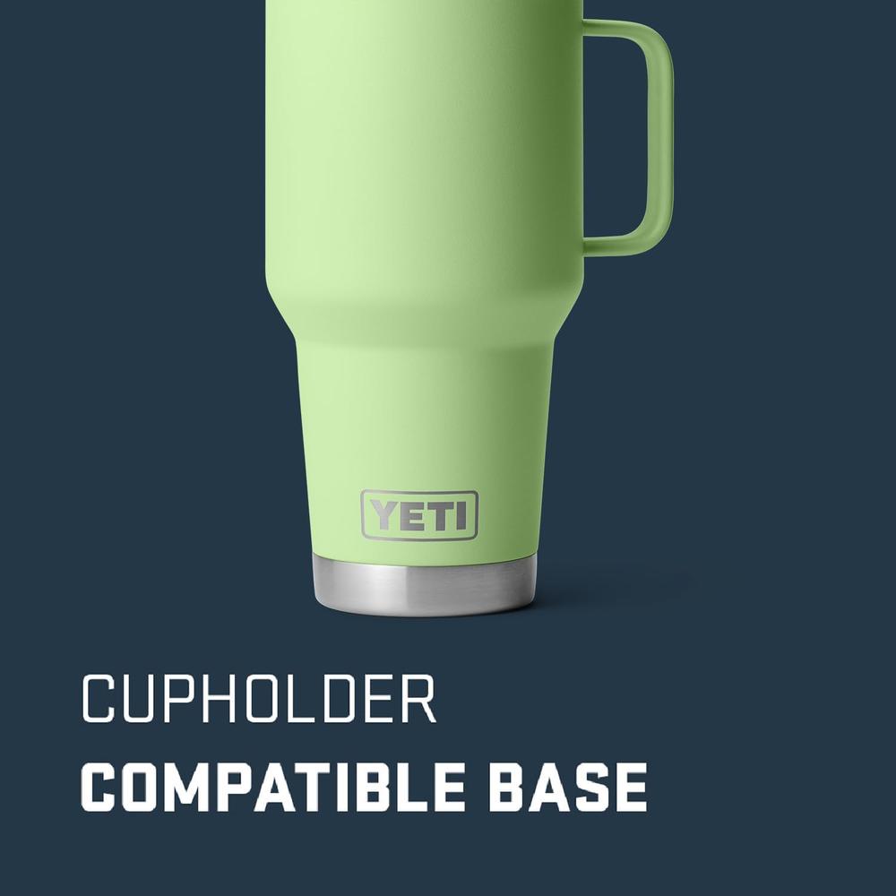 YETI RAMBLER VASO DE 30 OZ DE ACERO INOXIDABLE Y TAPA STRONGHOLD | VERDE LIMÓN - 3