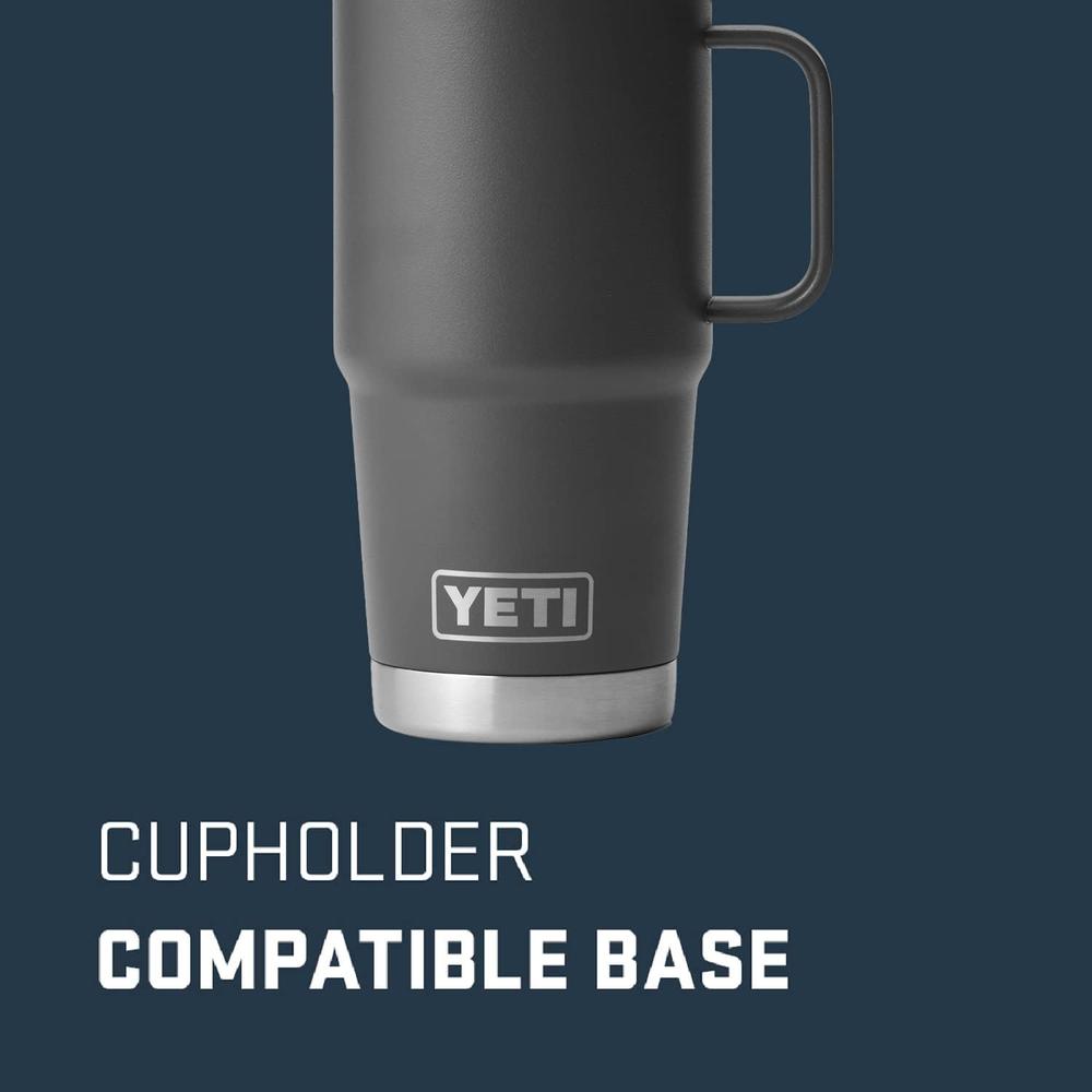 YETI RAMBLER VASO DE 20 OZ DE ACERO INOXIDABLE Y TAPA STRONGHOLD | CARBÓN - 2