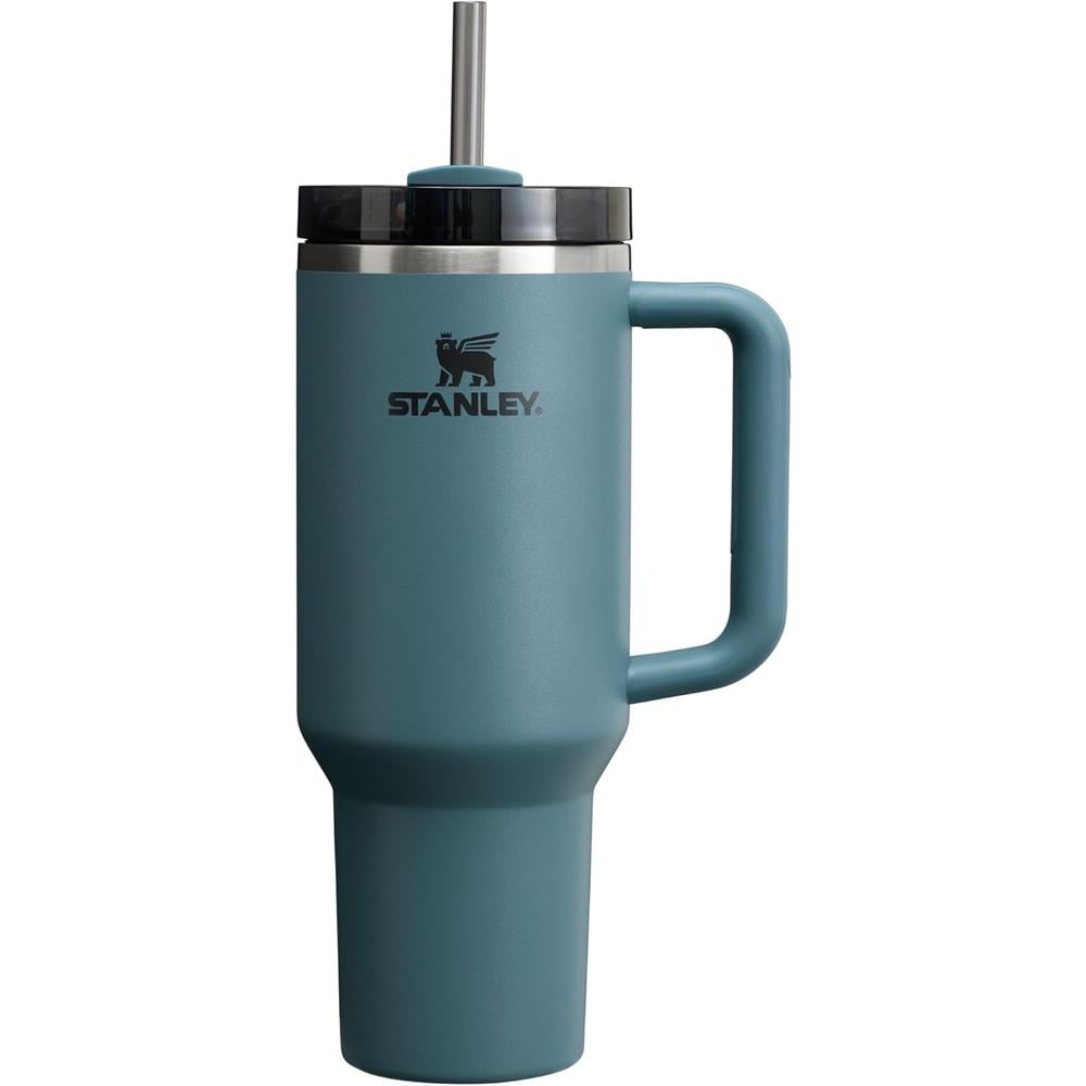 STANLEY QUENCHER H2.0 TUMBLER CON ASA Y PAJILLA 40 OZ | BLUE (SPRUCE) - 1