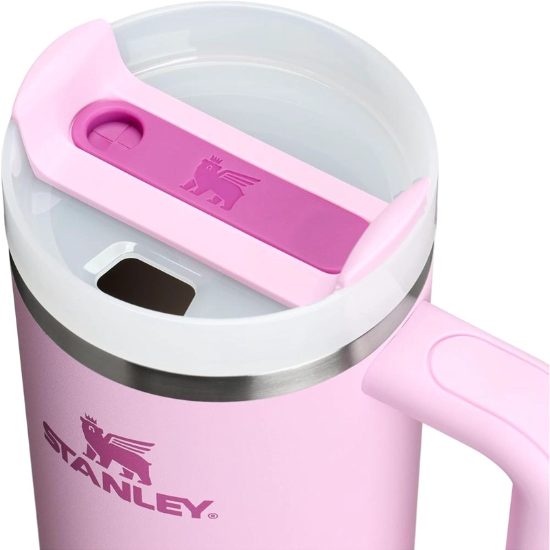 STANLEY QUENCHER H2.0 TUMBLER CON ASA Y PAJILLA 30 OZ | CHERRY BLOSSOM - 2