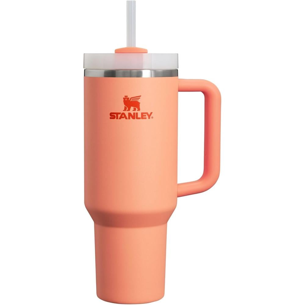 STANLEY QUENCHER H2.0 TUMBLER CON ASA Y PAJILLA 40 OZ | NECTARINE - 1