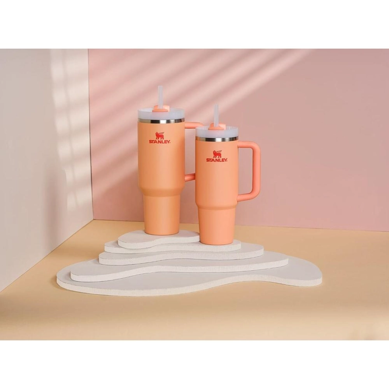 STANLEY QUENCHER H2.0 TUMBLER CON ASA Y PAJILLA 40 OZ | NECTARINE - 6