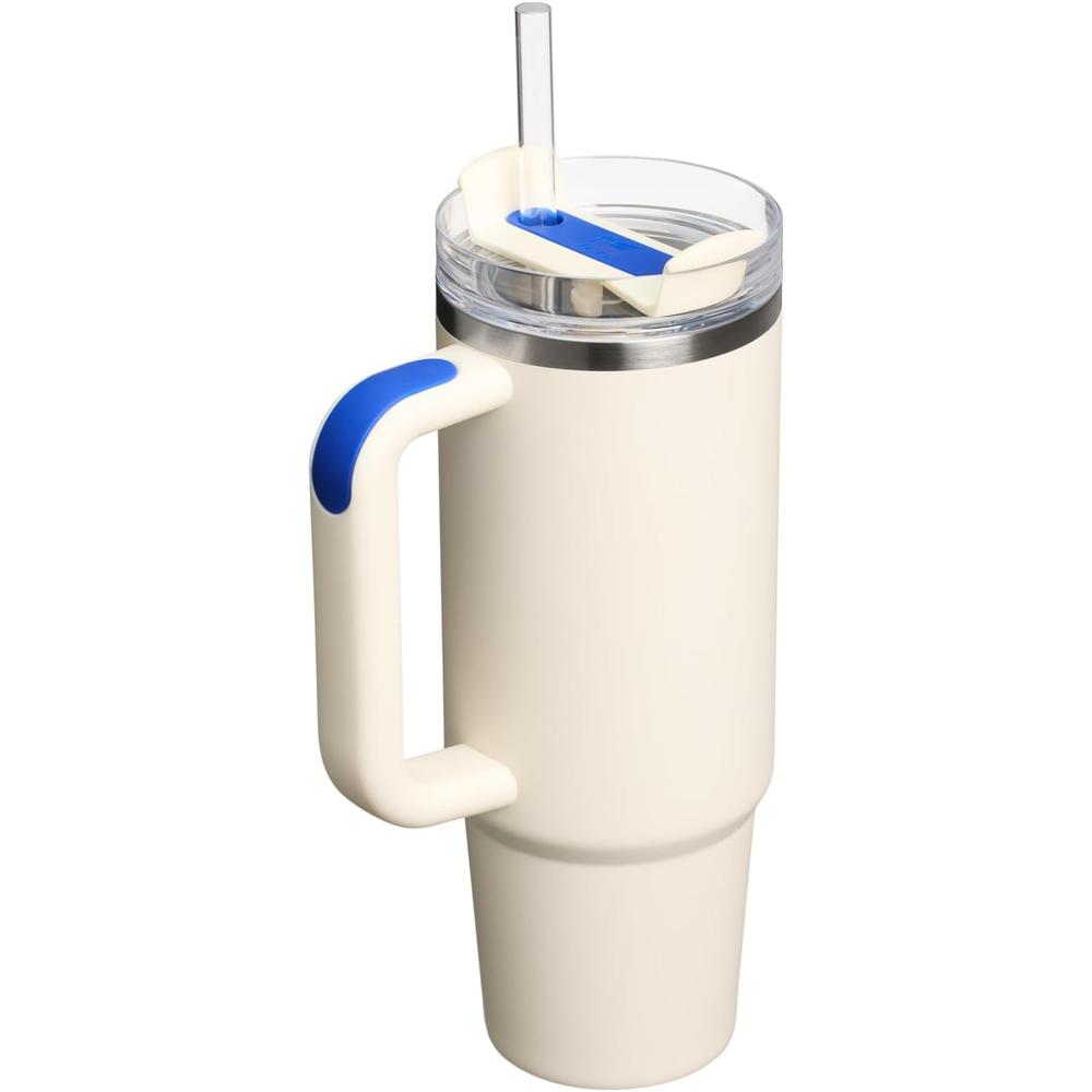 STANLEY QUENCHER H2.0 TUMBLER CON ASA Y PAJILLA 30 OZ | OASIS ROYAL CREAM - 3