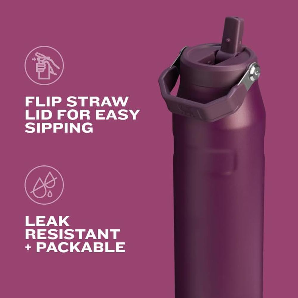 STANLEY – BOTELLA ICEFLOW FLIP STRAW 2.0 - 24OZ | PLUM TIGERLILY - 6