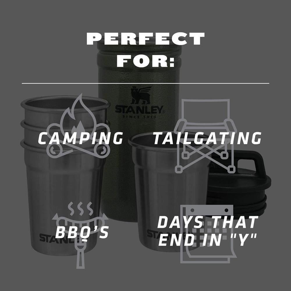 STANLEY ADVENTURE PRE-PARTY NESTING SHOT GLASS SET | HAMMERTONE GREEN - 2