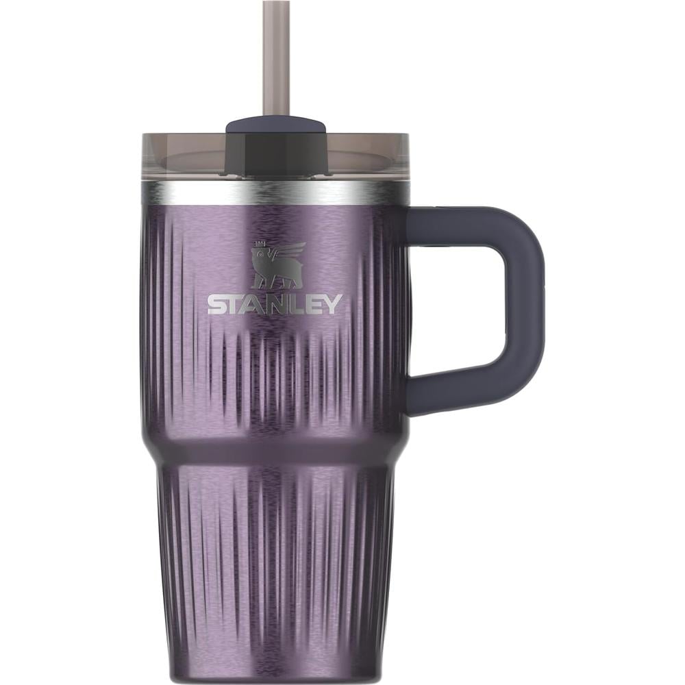 STANLEY QUENCHER H2.0 TUMBLER CON ASA Y PAJILLA 20 OZ | STREAKED WISTERIA GLOSS - 1
