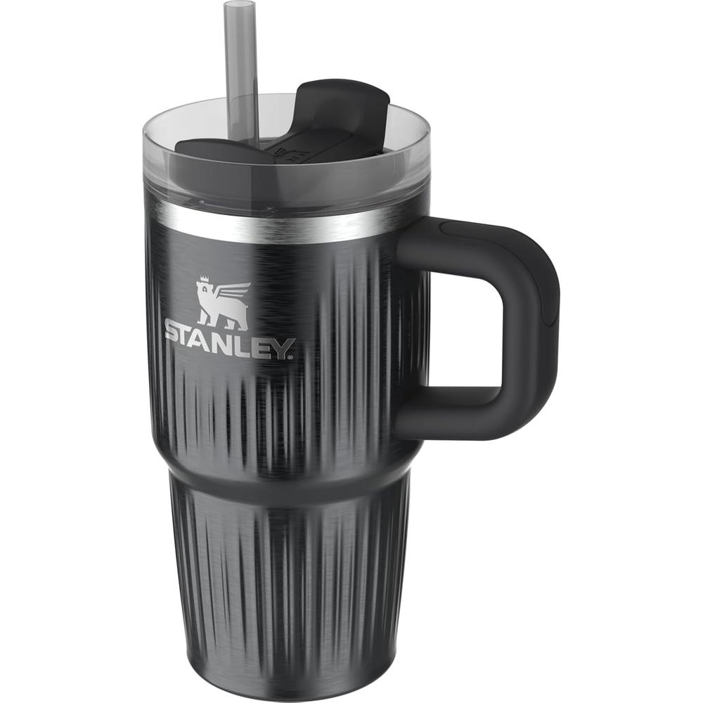 STANLEY QUENCHER H2.0 TUMBLER CON ASA Y PAJILLA 20 OZ | BLACK STRIATED - 2