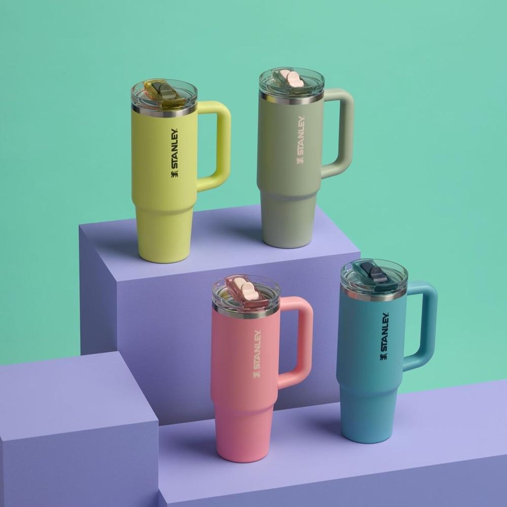 STANLEY QUENCHER PROTOUR FLIP STRAW 30 OZ | PINK SUMMER TABLE - 5