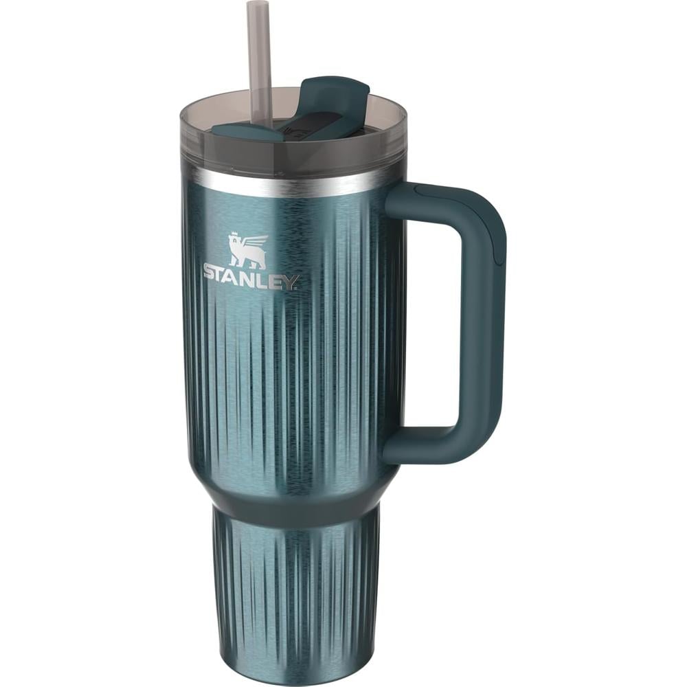 STANLEY QUENCHER H2.0 TUMBLER CON ASA Y PAJILLA 40 OZ | MARINA SHINE STRIATED - 2