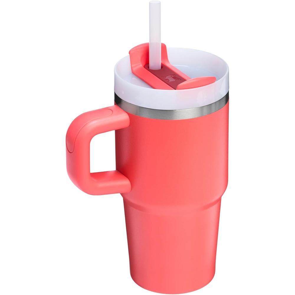 STANLEY QUENCHER H2.0 TUMBLER CON ASA Y PAJILLA 20 OZ | HOT CORAL - 3