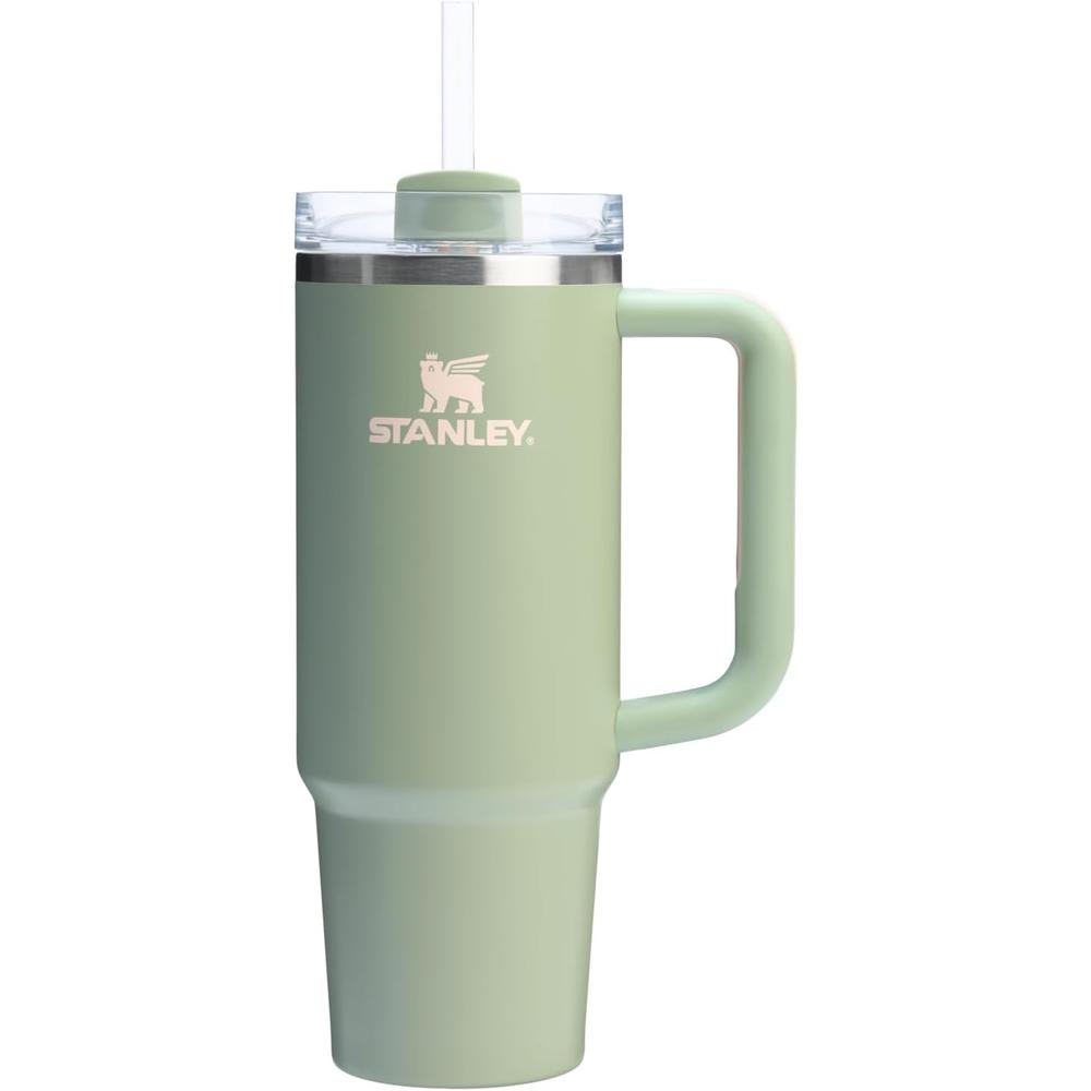 STANLEY QUENCHER H2.0 TUMBLER CON ASA Y PAJILLA 30 OZ | SUMMER LICHEN - 1