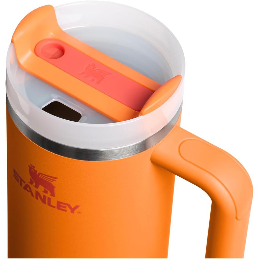 STANLEY QUENCHER H2.0 TUMBLER CON ASA Y PAJILLA 30 OZ | GOLDENROD CORAL - 2