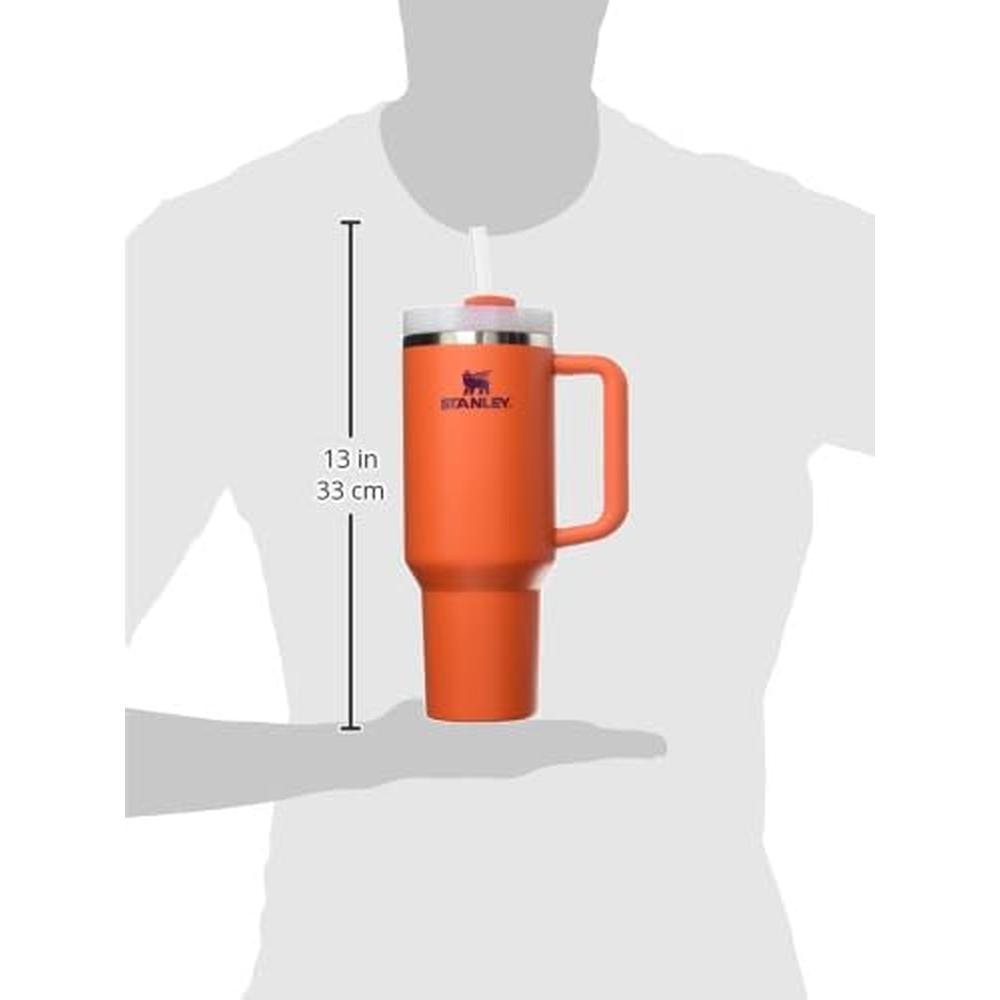 STANLEY QUENCHER H2.0 TUMBLER CON ASA Y PAJILLA 40 OZ | PLUM TIGERLILY - 4