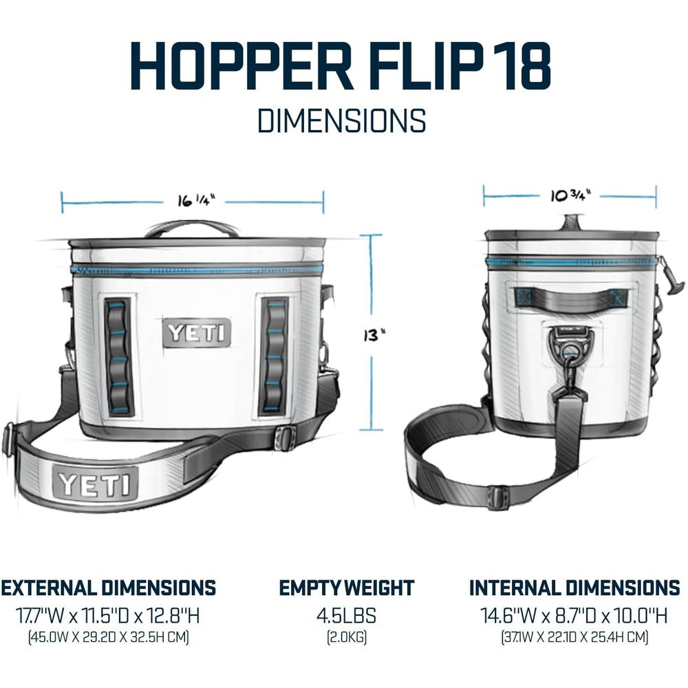YETI HOPPER FLIP 18 COOLER PORTÁTIL | GUINDA - 4