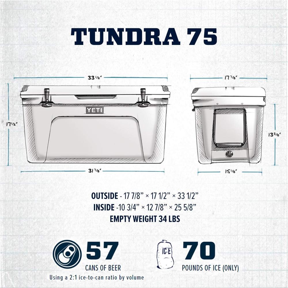 YETI TUNDRA 75 COOLER PORTÁTIL | BLANCO - 2