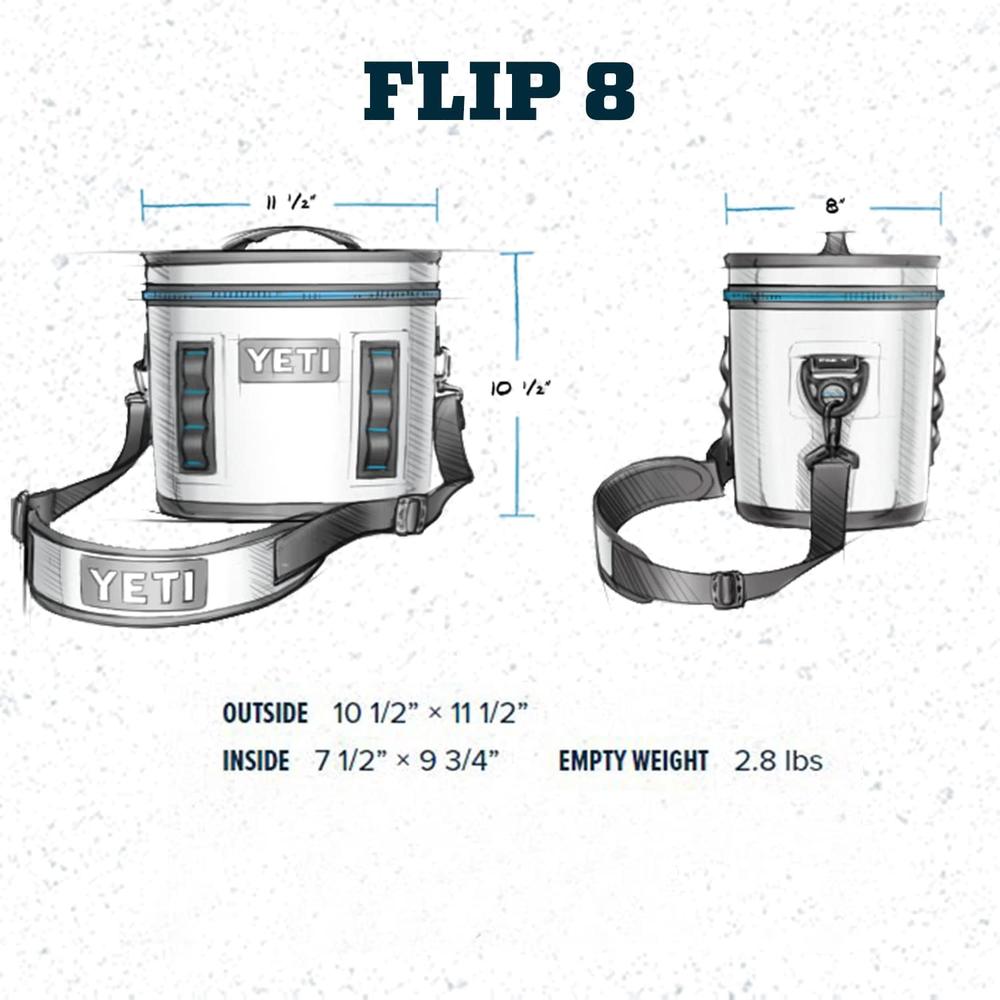 YETI HOPPER FLIP 8 COOLER PORTÁTIL | NARANJA ARCILLA - 4