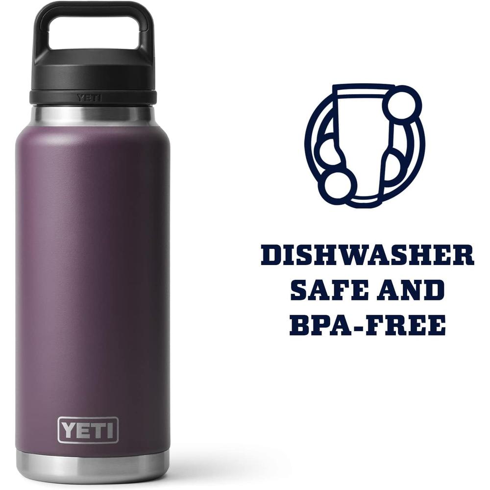 YETI BOTELLA RAMBLER CON TAPA PARA SORBOS DE 36 OZ | MORADO - 5