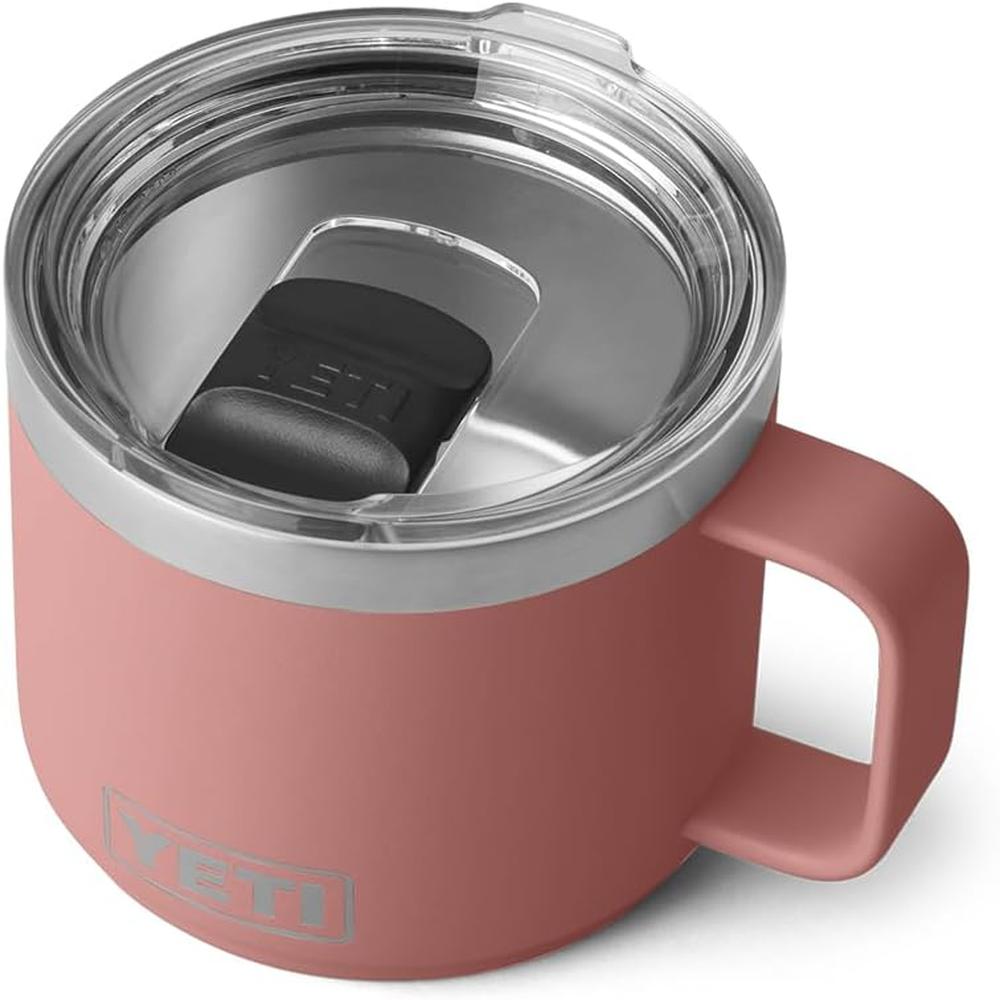 YETI RAMBLER TAZA APILABLE CON TAPA MAGSLIDER DE 14 OZ | PALO ROSA - 1