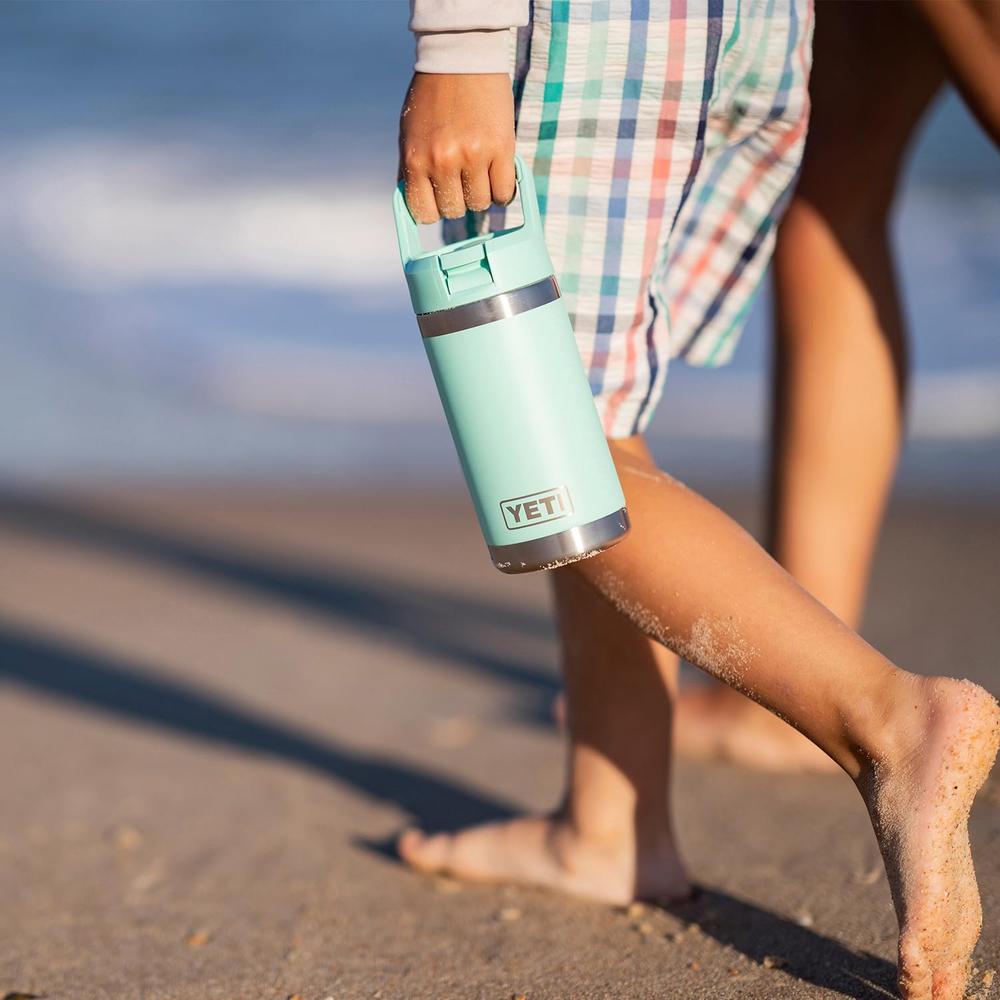 YETI BOTELLA RAMBLER JR. PARA NIÑOS CON CAÑITA DE 12 OZ | NARANJA CLARO - 6