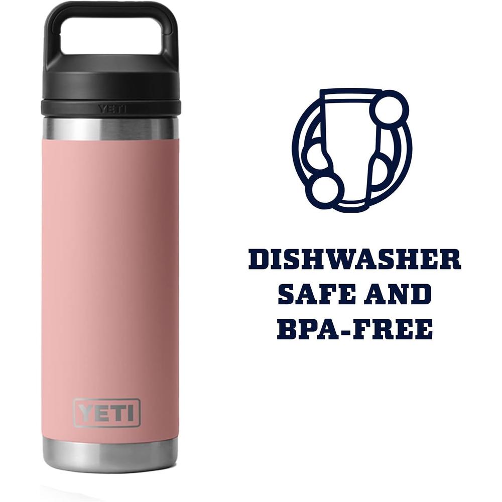YETI BOTELLA RAMBLER CON TAPA CHUNG DE 18 OZ | PALO ROSA - 5