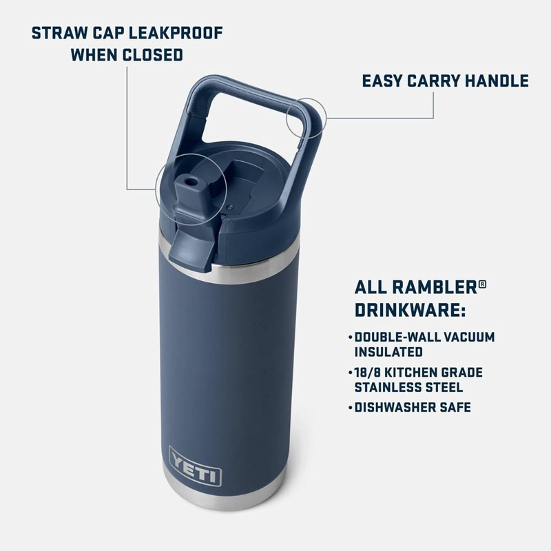 YETI BOTELLA RAMBLER CON TAPA DE CAÑITA DE 18 OZ | AMARILLO - 2