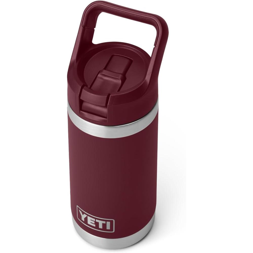 YETI BOTELLA RAMBLER JR. PARA NIÑOS CON CAÑITA DE 12 OZ | GUINDA - 4
