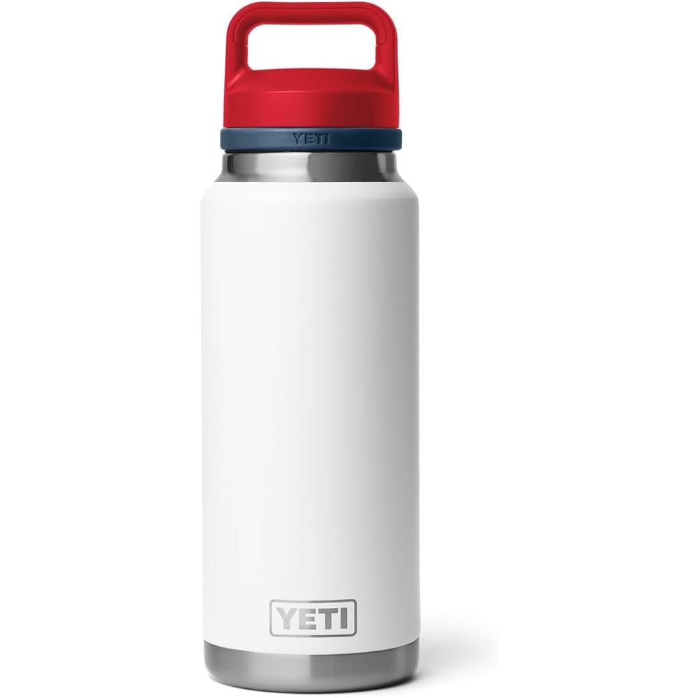 YETI BOTELLA RAMBLER CON TAPA ROJA PARA SORBOS DE 36 OZ | BLANCO - 3