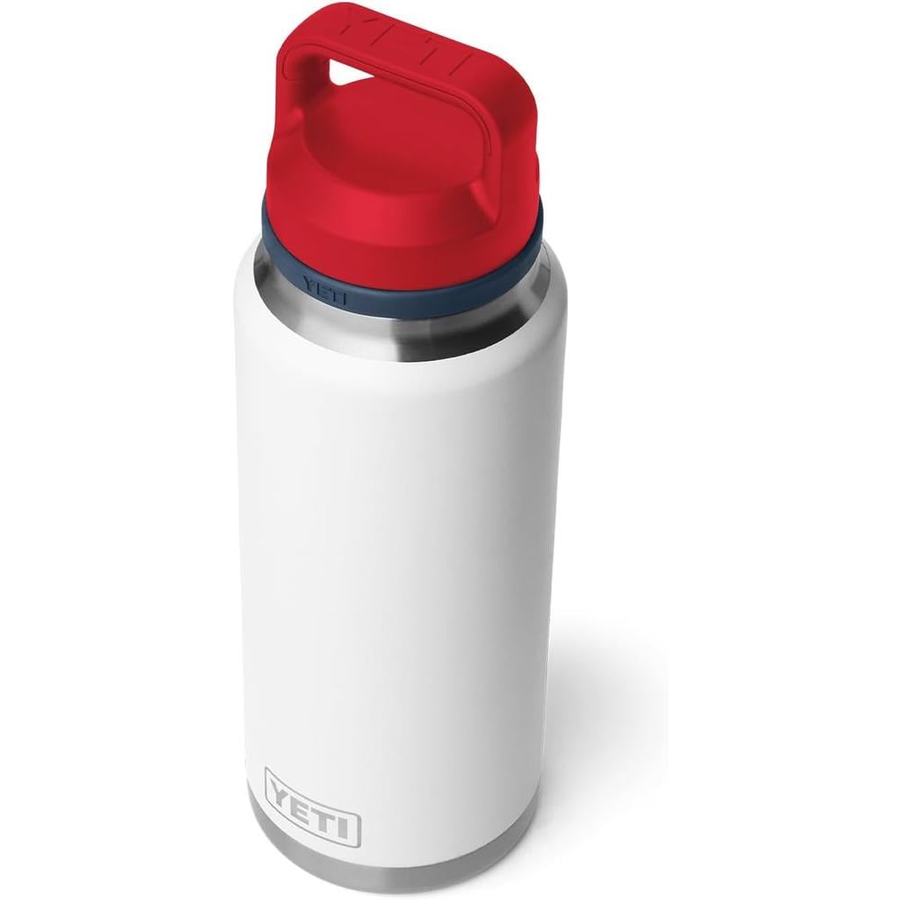 YETI BOTELLA RAMBLER CON TAPA ROJA PARA SORBOS DE 36 OZ | BLANCO - 5