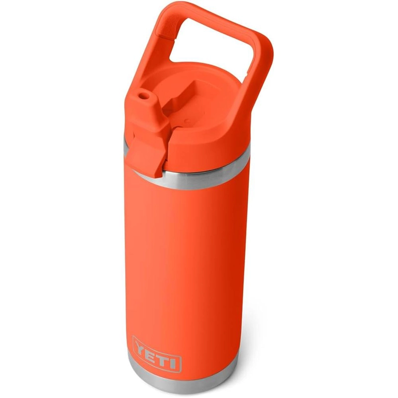 YETI BOTELLA RAMBLER CON TAPA DE CAÑITA DE 18 OZ | NARANJA FUERTE - 1