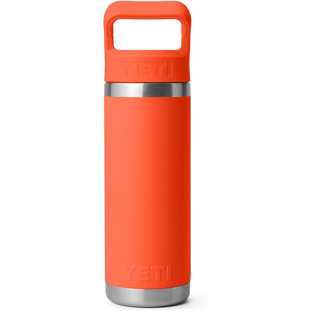 YETI BOTELLA RAMBLER CON TAPA DE CAÑITA DE 18 OZ | NARANJA FUERTE - 5