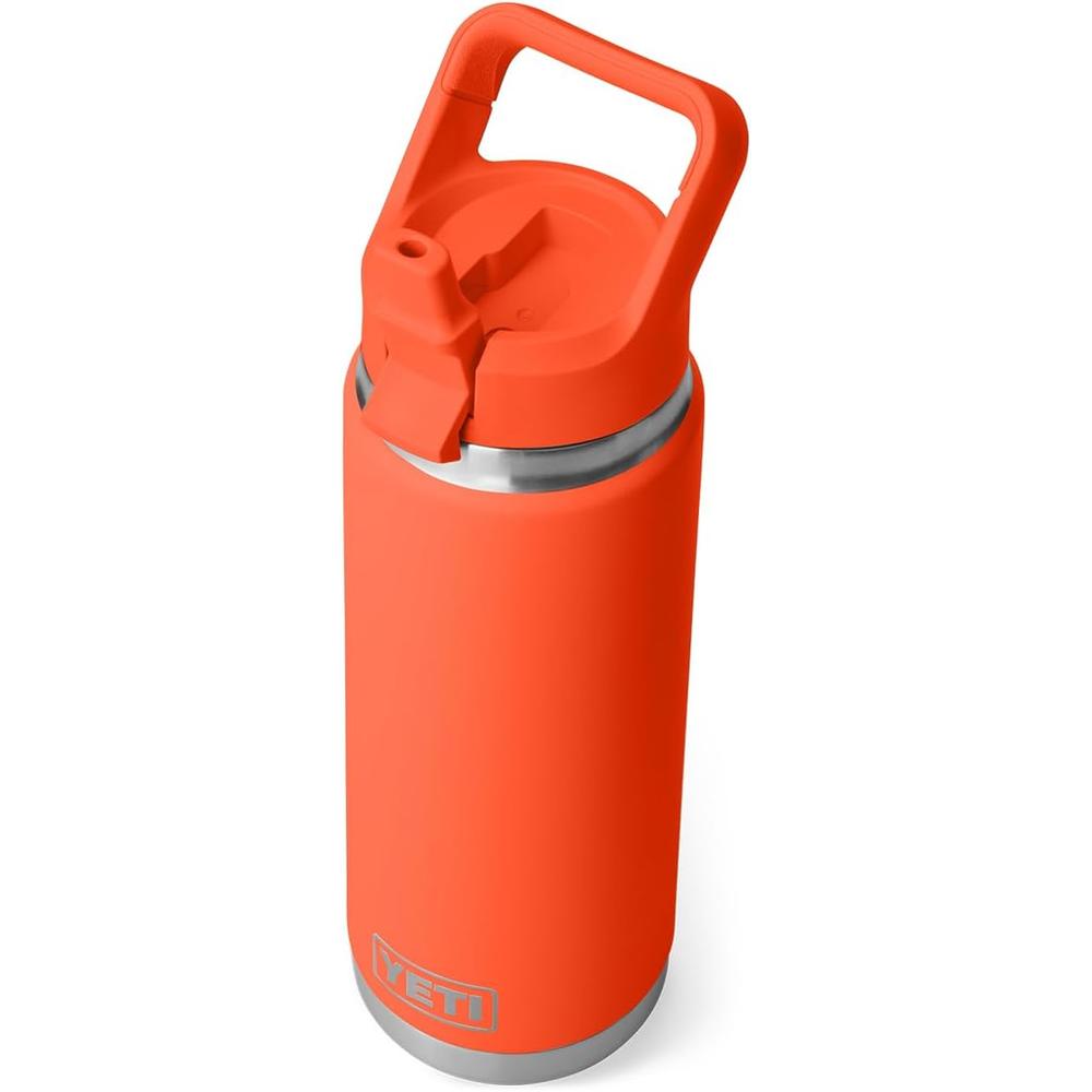 YETI BOTELLA RAMBLER CON TAPA DE CAÑITA DE 26 OZ | NARANJA FUERTE - 1