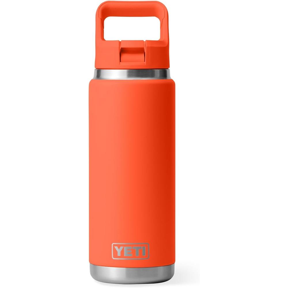 YETI BOTELLA RAMBLER CON TAPA DE CAÑITA DE 26 OZ | NARANJA FUERTE - 3