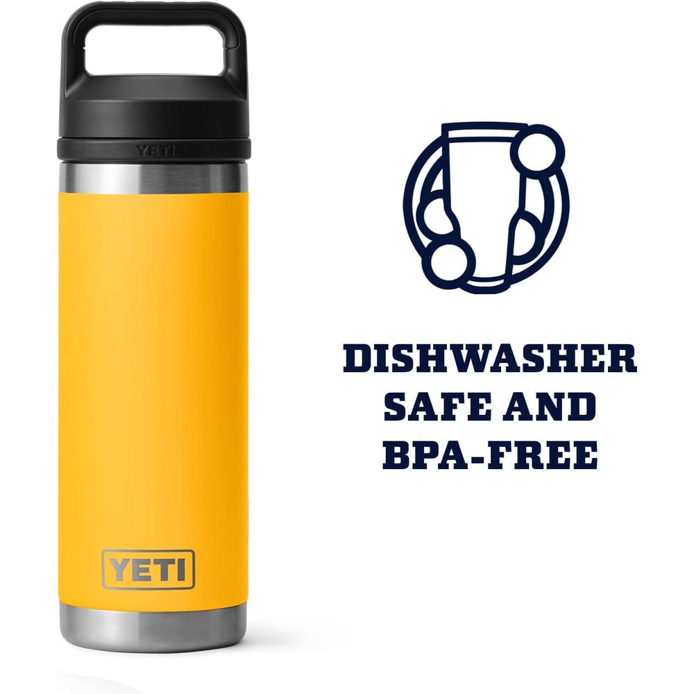 YETI BOTELLA RAMBLER CON TAPA CHUNG DE 18 OZ | AMARILLO - 5