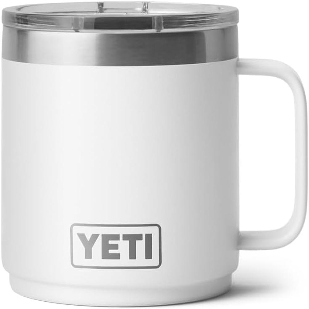 YETI RAMBLER TAZA APILABLE CON TAPA MAGSLIDER DE 14 OZ | BLANCO - 4