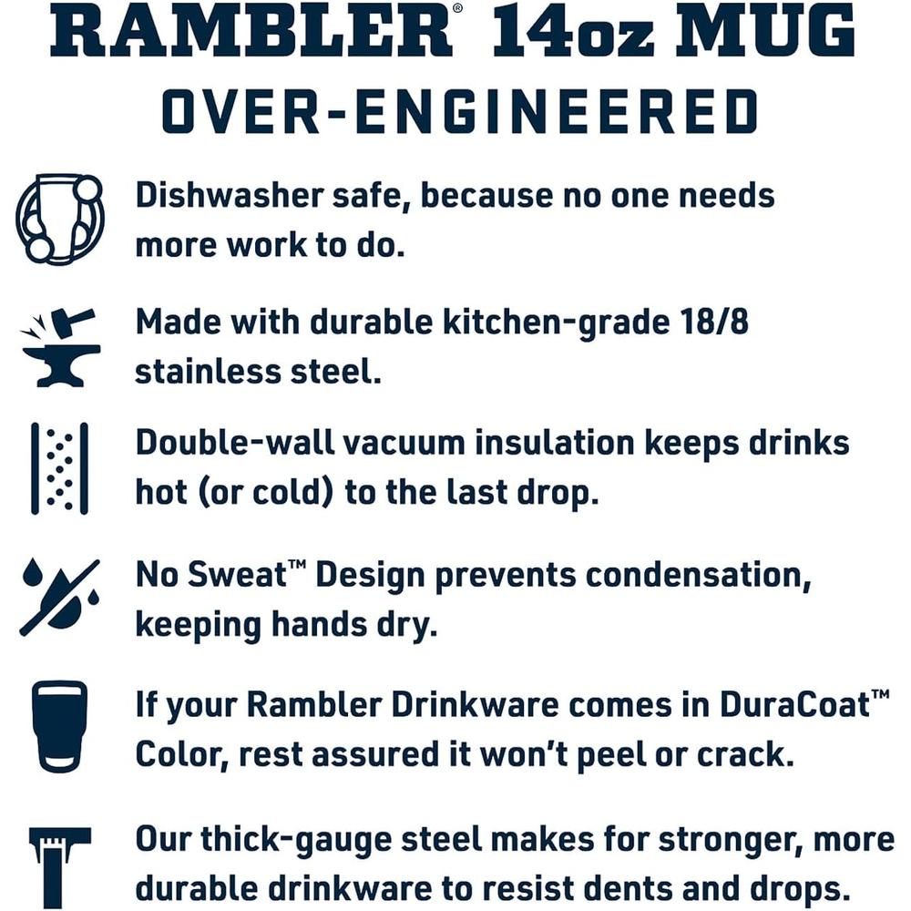 YETI RAMBLER TAZA APILABLE CON TAPA MAGSLIDER DE 14 OZ | MARRÓN - 4