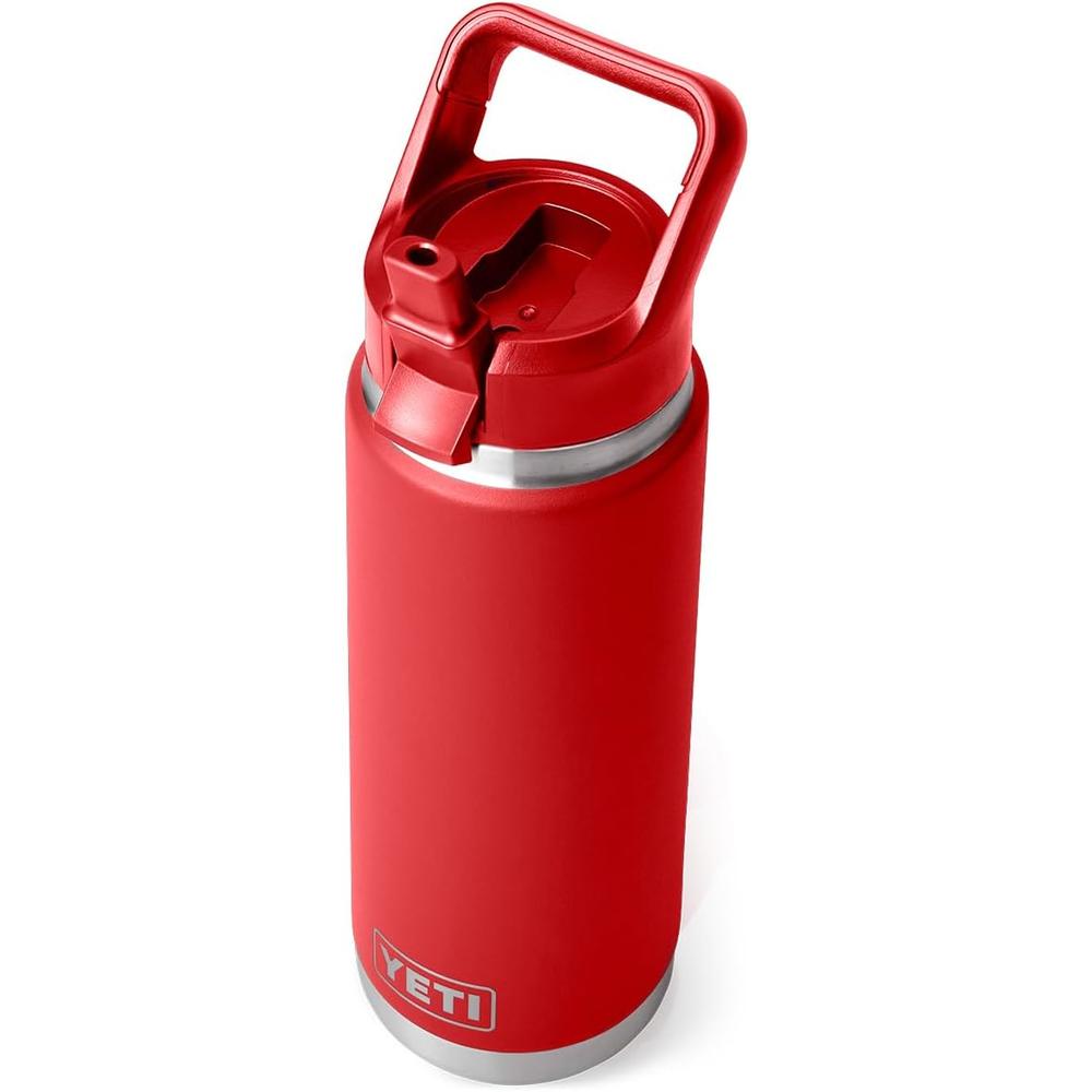 YETI BOTELLA RAMBLER CON TAPA DE CAÑITA DE 26 OZ | ROJO FUERTE - 1