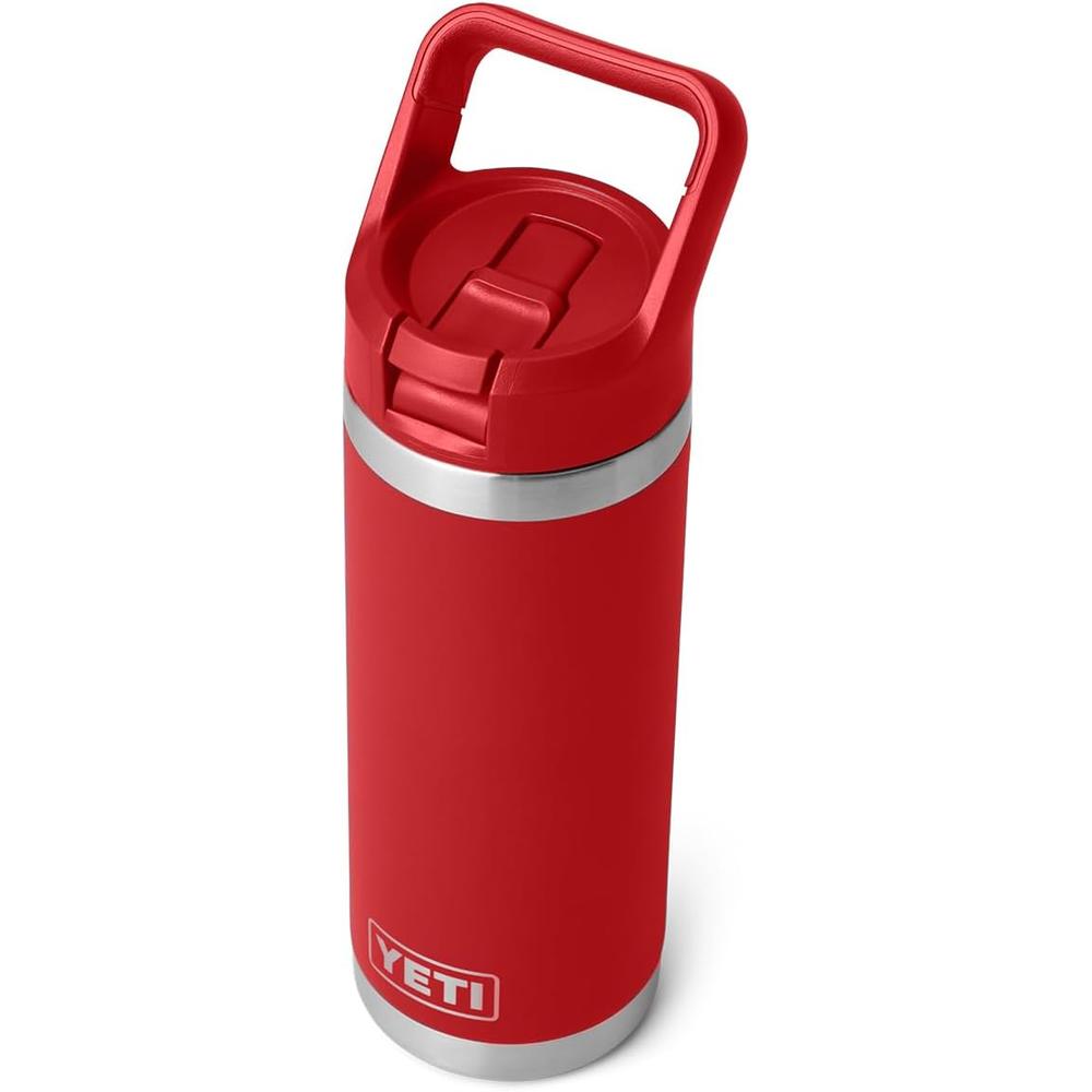 YETI BOTELLA RAMBLER CON TAPA DE CAÑITA DE 18 OZ | ROJO - 5