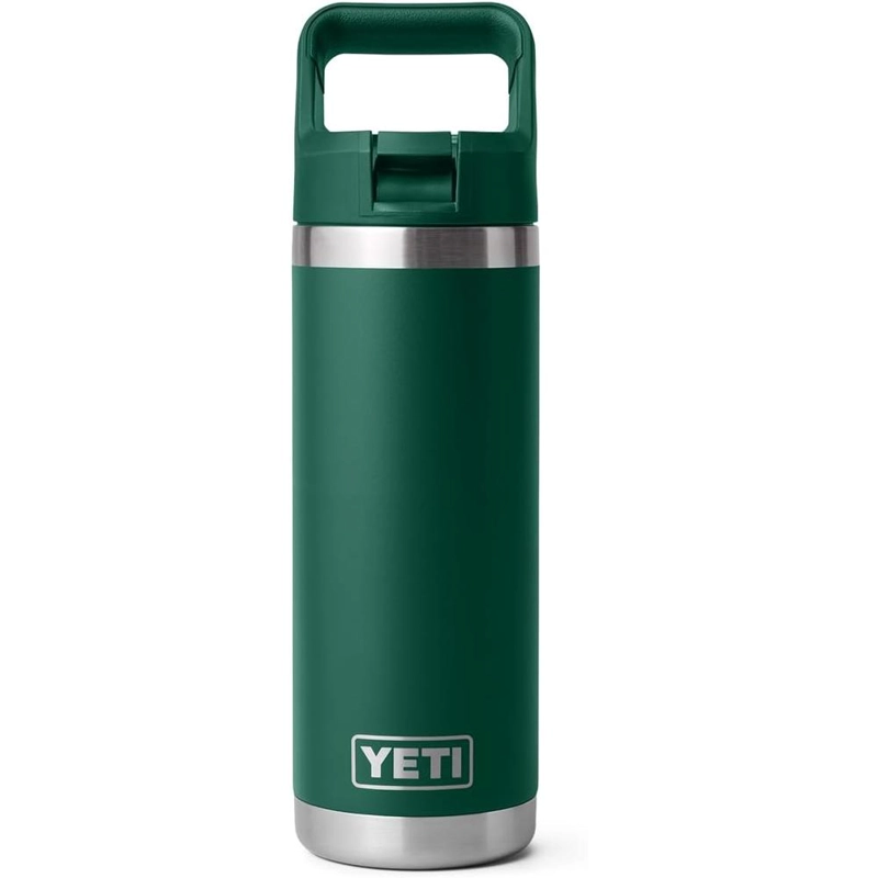 YETI BOTELLA RAMBLER CON TAPA DE CAÑITA DE 18 OZ | VERDE OSCURO - 3