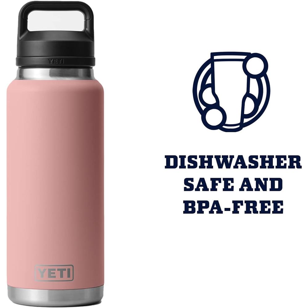 YETI BOTELLA RAMBLER CON TAPA PARA SORBOS DE 36 OZ | PALO ROSA - 5