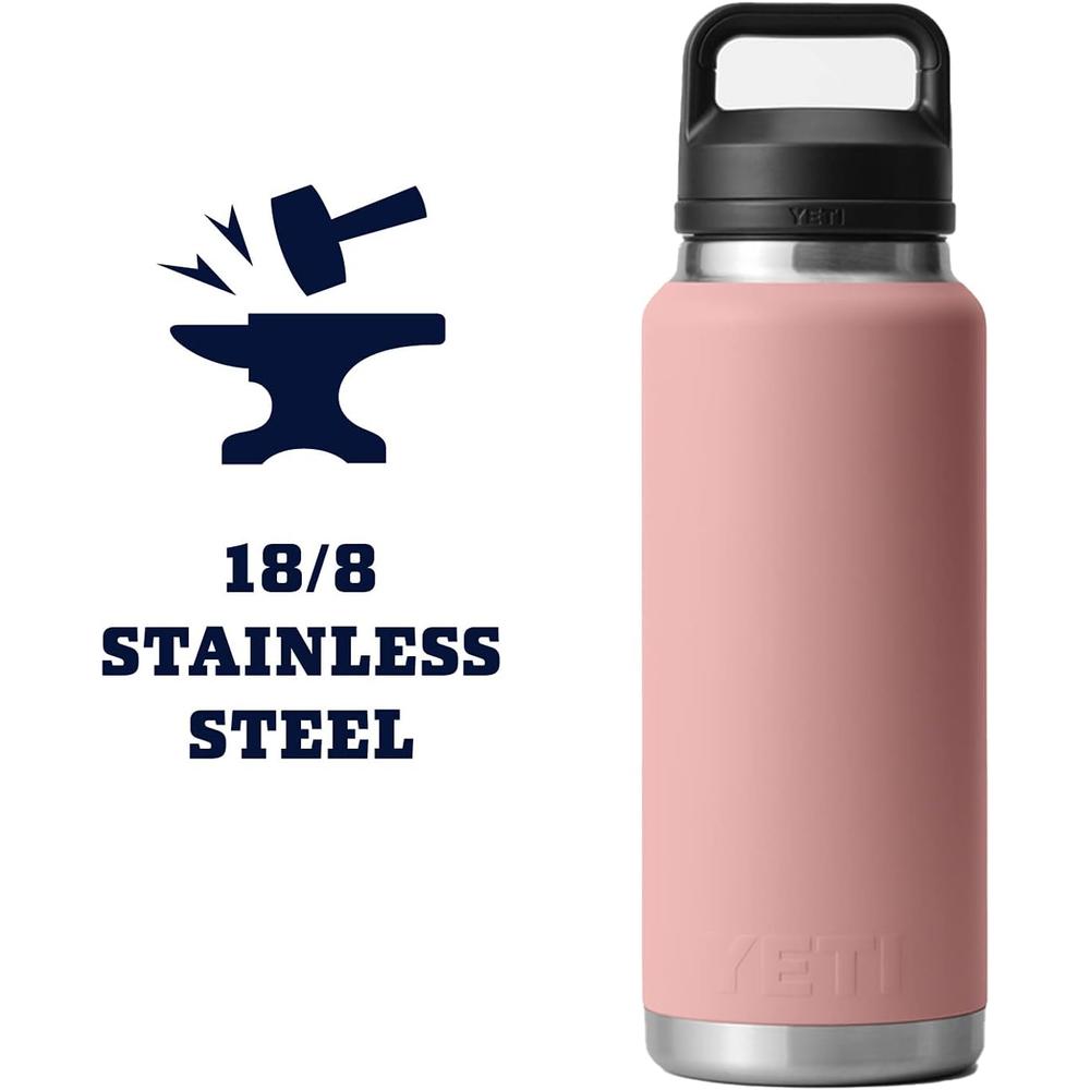YETI BOTELLA RAMBLER CON TAPA PARA SORBOS DE 36 OZ | PALO ROSA - 6