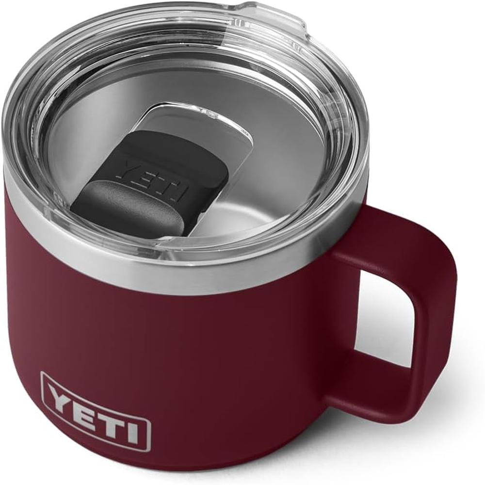 YETI RAMBLER TAZA APILABLE CON TAPA MAGSLIDER DE 14 OZ | GUINDA - 1