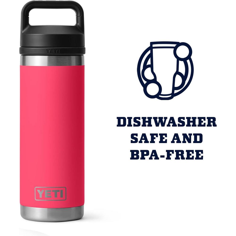 YETI BOTELLA RAMBLER CON TAPA CHUNG DE 18 OZ | ROSA NEÓN - 5