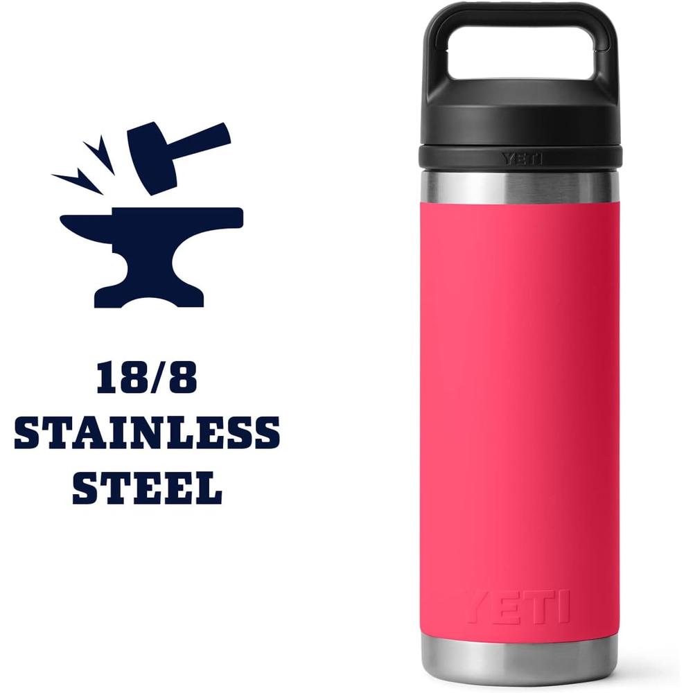 YETI BOTELLA RAMBLER CON TAPA CHUNG DE 18 OZ | ROSA NEÓN - 6