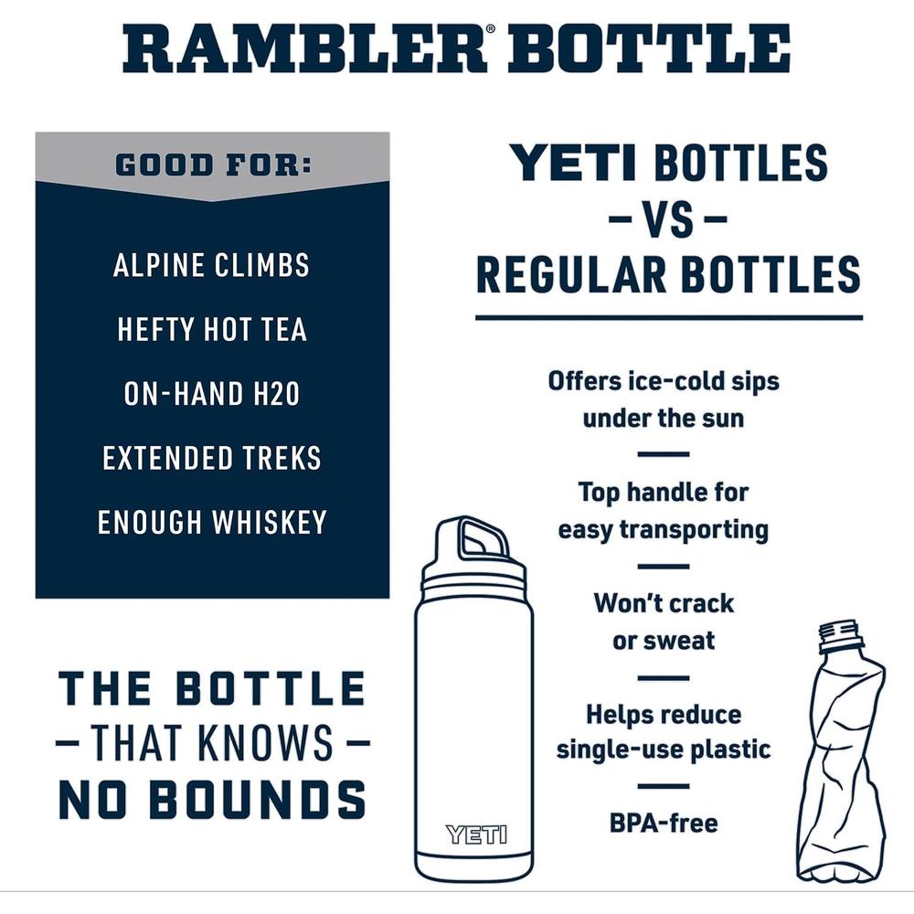 YETI BOTELLA RAMBLER CON TAPA DE CHUPÓN DE 64 OZ | MELOCOTÓN - 2