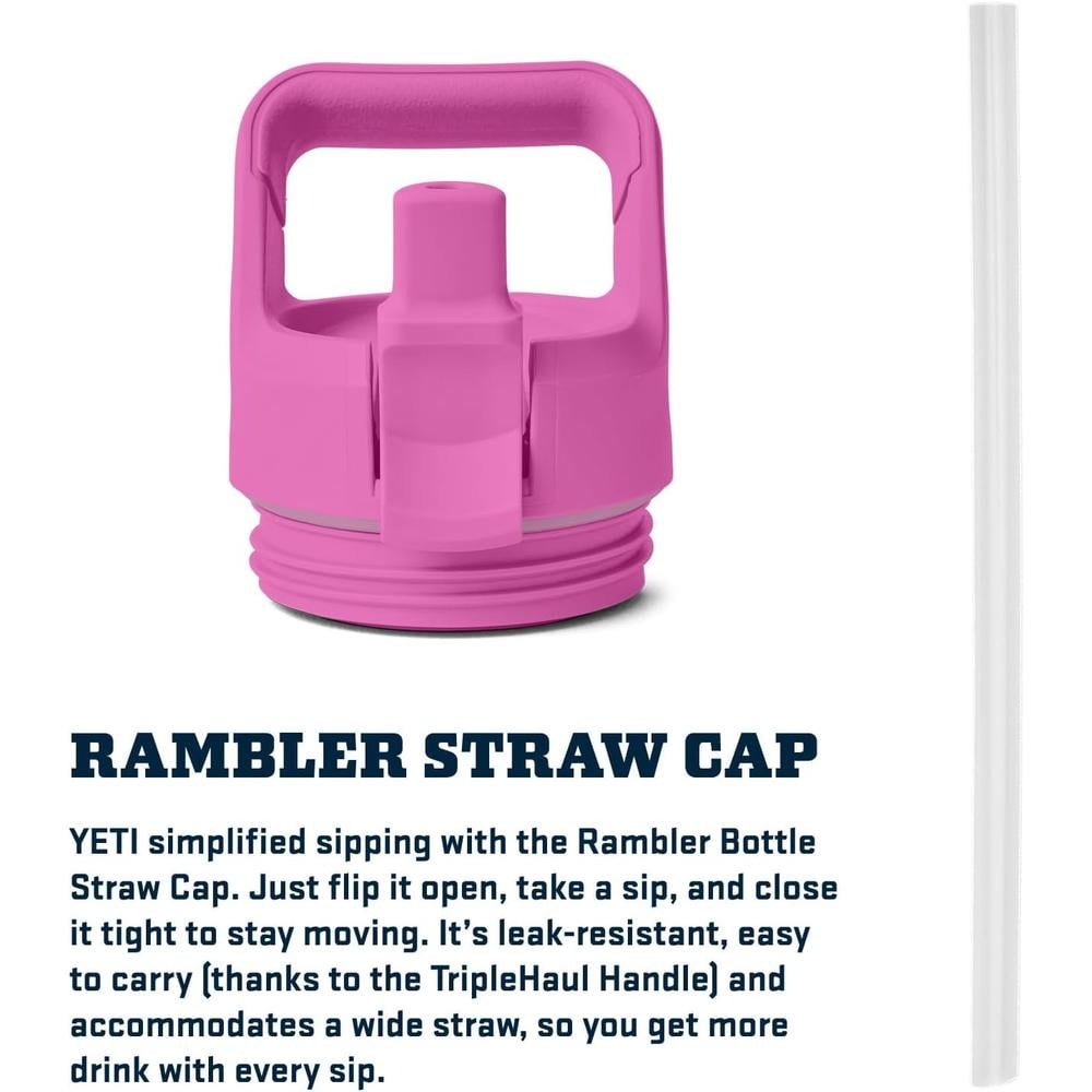 YETI BOTELLA RAMBLER CON TAPA DE CAÑITA DE 18 OZ | FUCSIA - 6