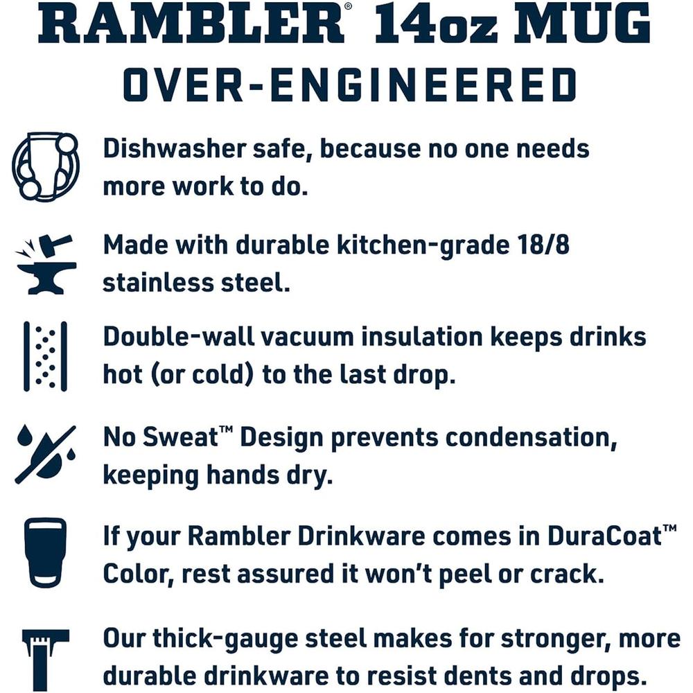 YETI RAMBLER TAZA APILABLE CON TAPA MAGSLIDER DE 14 OZ | MELOCOTÓN - 4