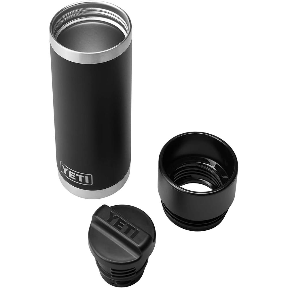 YETI BOTELLA RAMBLER TÉRMICA CON TAPA HOT SHOT DE 18 OZ | NEGRO - 5