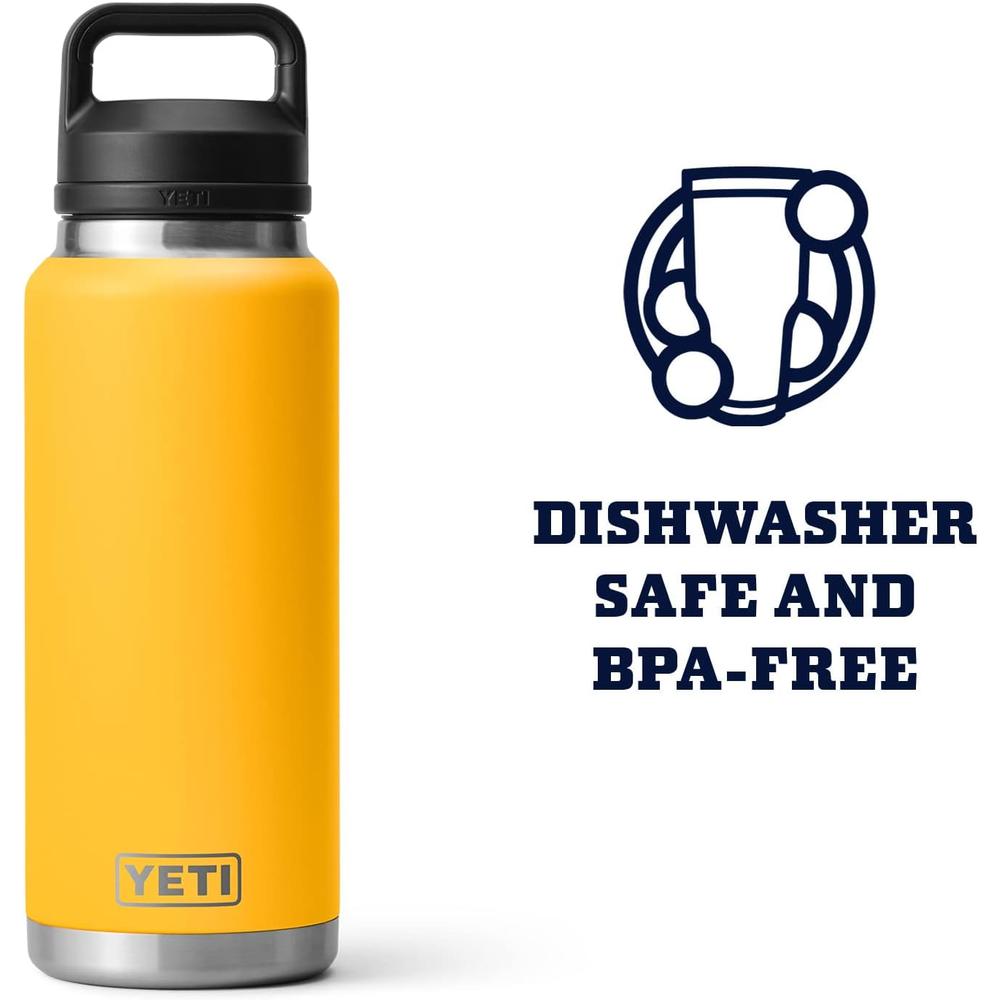 YETI BOTELLA RAMBLER CON TAPA PARA SORBOS DE 36 OZ | AMARILLO - 5